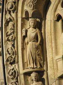 Fortitude, from St. Anselm's 10 Virtues, Chartres Cathedral, France